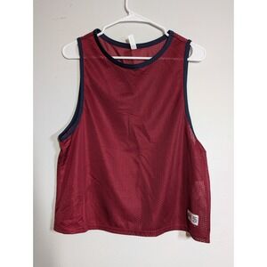 NWT‎ $35 Under Armour Women's Mesh Deep Red JERSEY Playback Retro 1372383 626 L